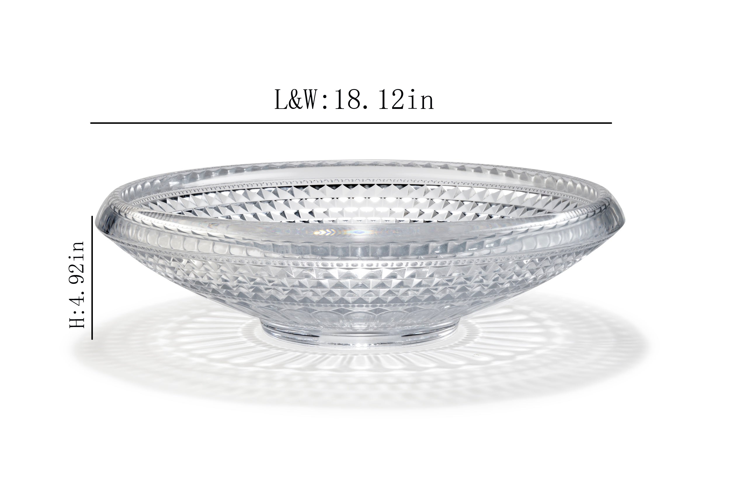 Modern Crystal Diamond Glass Vessel Sink FANWIN STAR LAV-FWS104 |Pop Up Drain for Bathroom Vanity
