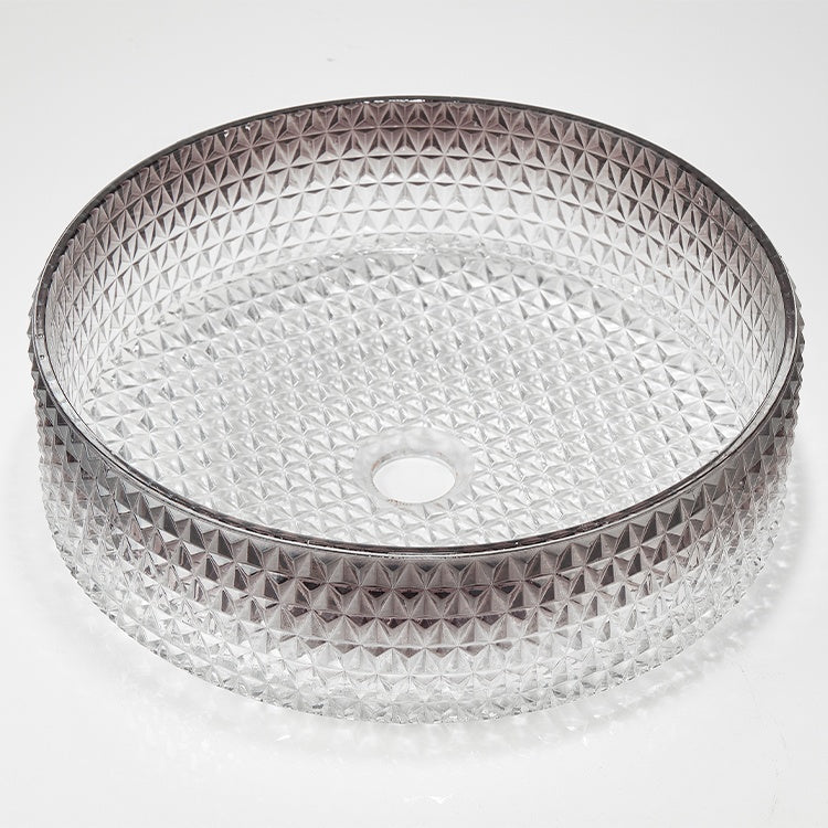 Bathroom Basin Tempered Glass Crystal Sinks CUPC Certification-Fanwin