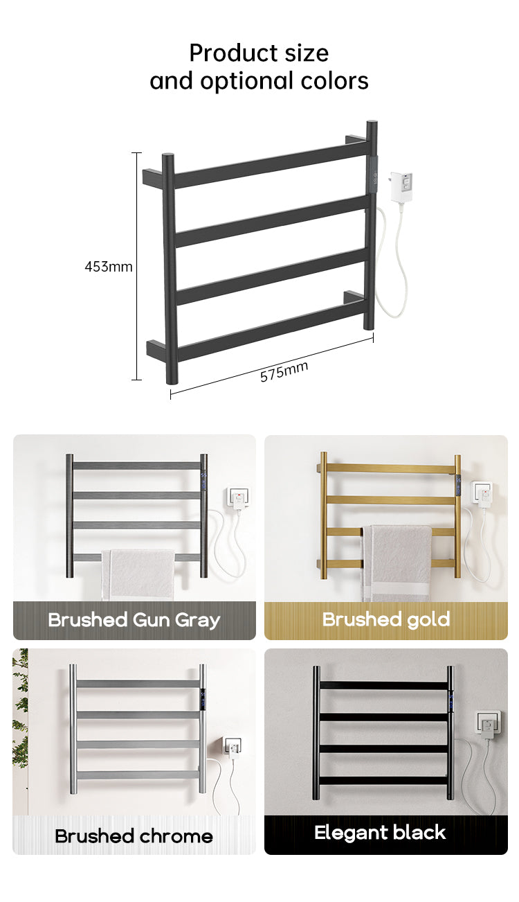 towel holder rack bathroom electric towel bar rack hand heated free standing rail radiator ladder-Fanwin