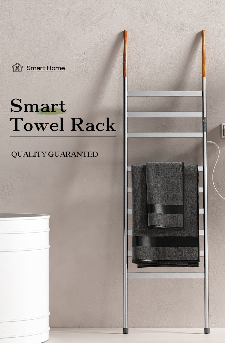 towel rack electric heated bathroom towel holder rack wall mounted-Fanwin