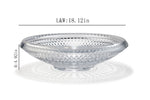 Modern Crystal Diamond Glass Vessel Sink FANWIN STAR LAV-FWS104 |Pop Up Drain for Bathroom Vanity
