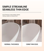 bathtub artificial stone soaking freestanding bathroom oval Italian modern Elegant stone hotel-Fanwin