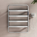 towel racks warmer hand towel ladder holde bathroom stainless steel chrome-Fanwin