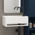 sink basin bathroom stone cabinet fivestar hotel wall hung wash hand-Fanwin