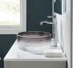 Basin Sink Bathroom Wash Transparent Crystal Glass Bowl Vessel CUPC Certification-Fanwin