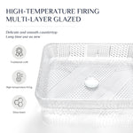 Bathroom Sink Basin Tempered Glass Crystal Vessel CUPC Certification-Fanwin