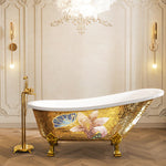 Bathtub Bathroom Classical Freestanding Acrylic Pattern Hotel Claw Iron Bathtub-Fanwin