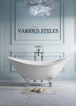 bathtub bath tub bathroom freestanding luxury acrylic fiberglass soaking cast iron clawfoot-Fanwin