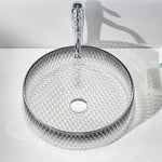 Bathroom Basin Tempered Glass Crystal Sinks CUPC Certification-Fanwin