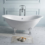 Bathtub Bath Tubs Soaking Freestanding Claw Foot Artificial Stone Acrylic Classic Design-Fanwin