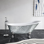 Bathtub Bathroom Classical Freestanding Acrylic Pattern Hotel Claw Iron Bathtub-Fanwin